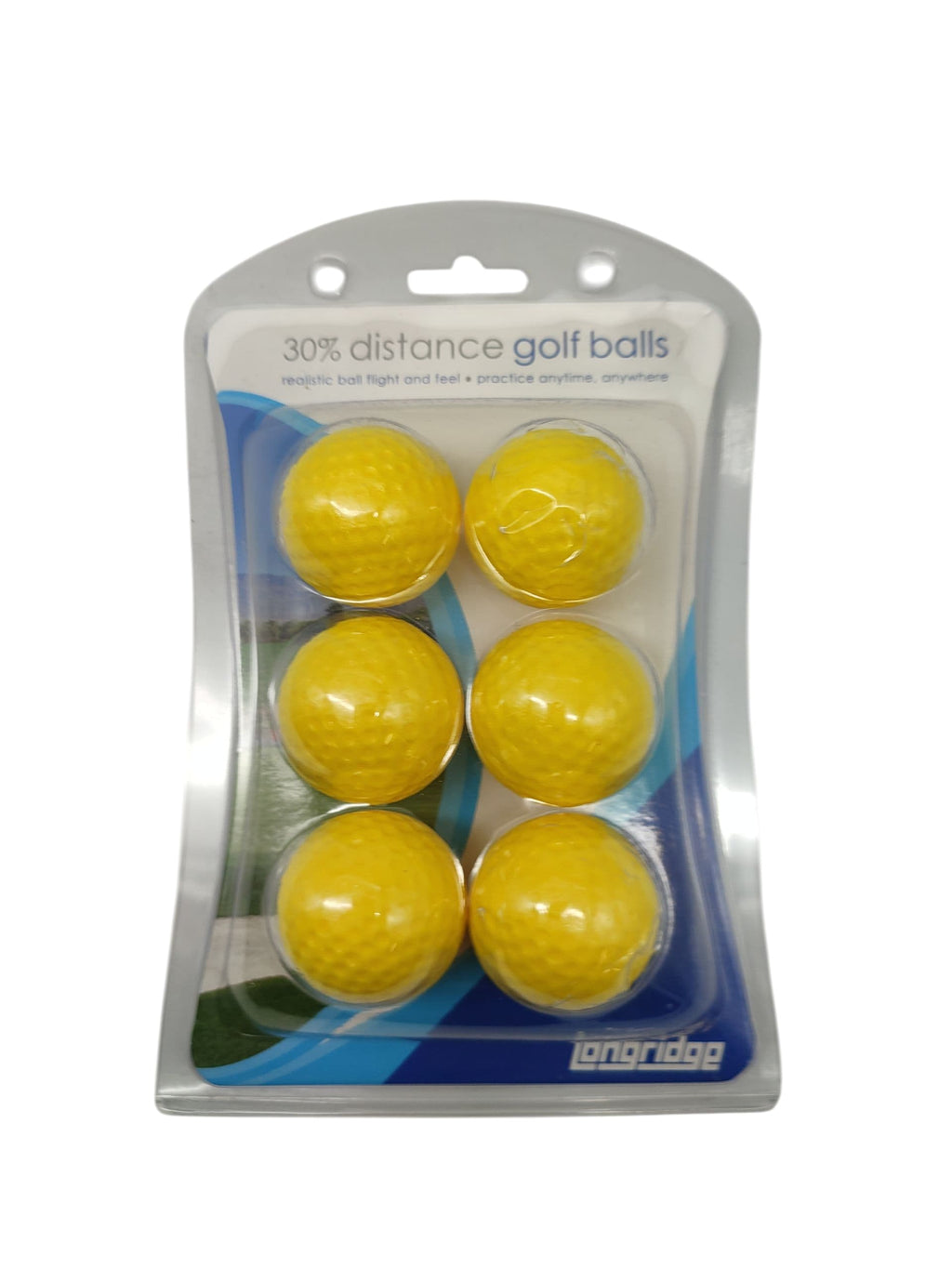 Longridge Distance Golfbälle 6er Pack gelb