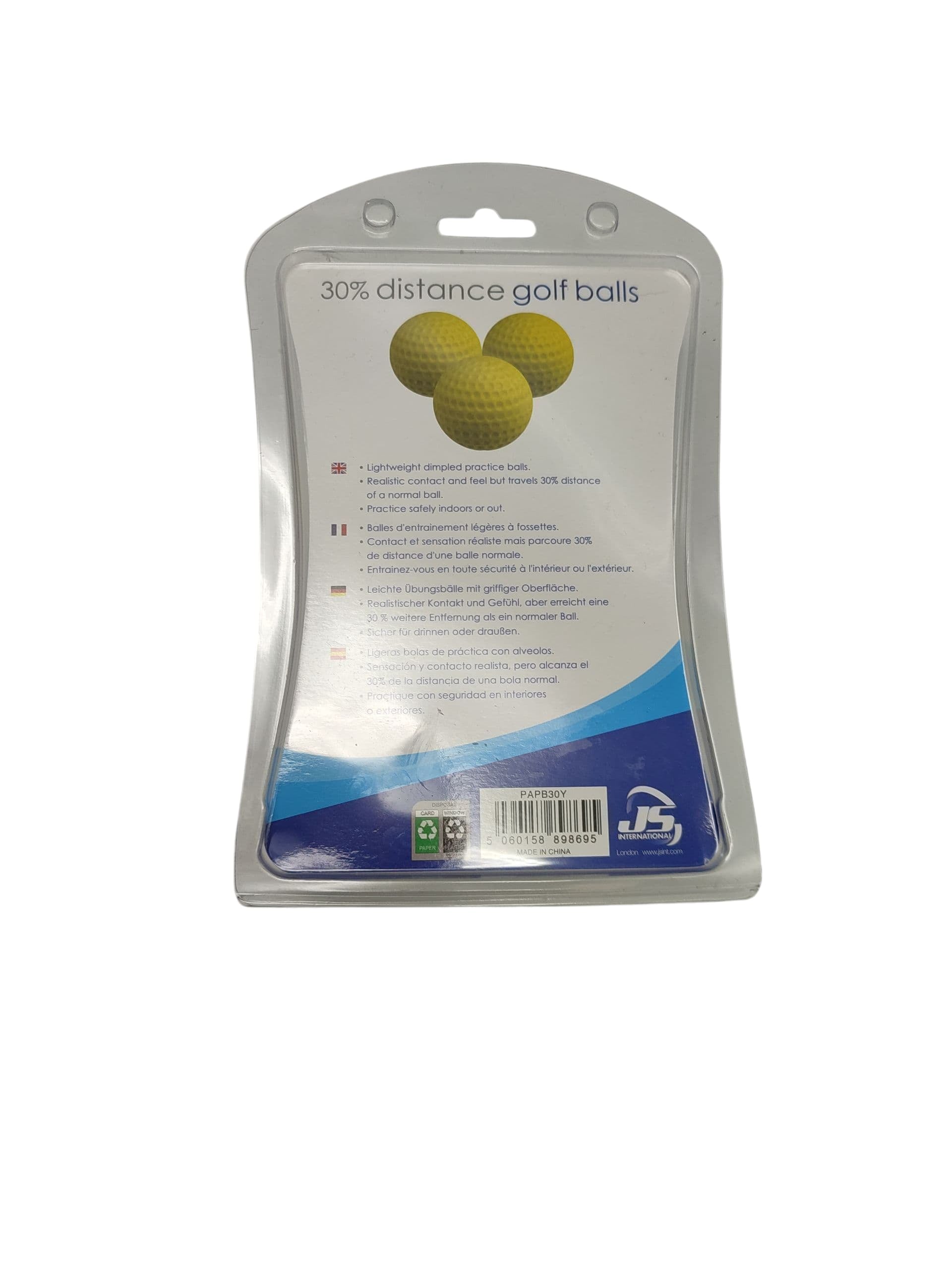 Longridge Distance Golfbälle 6er Pack gelb