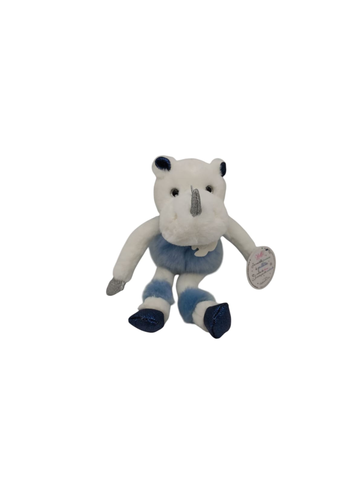 Histoire d’Ours Rhino Rhinou 25 cm Les Petits Twist Blau