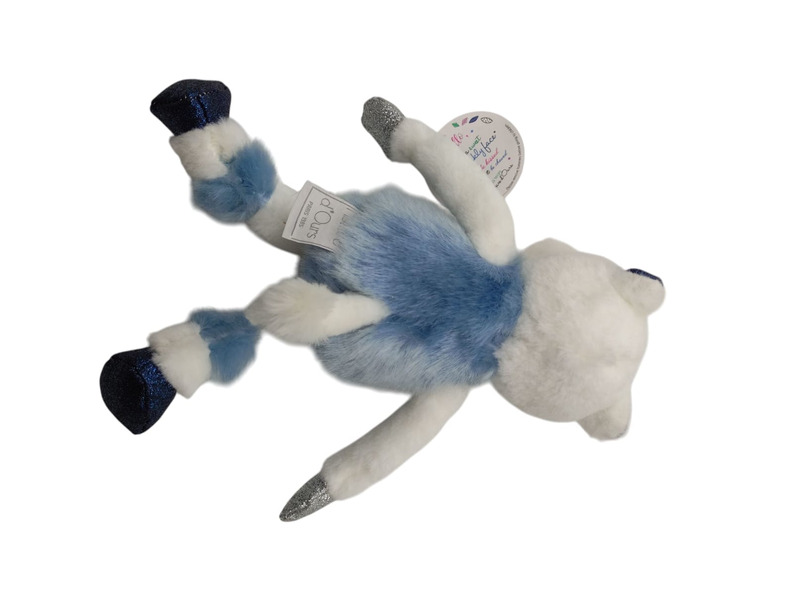 Histoire d’Ours Rhino Rhinou 25 cm Les Petits Twist Blau