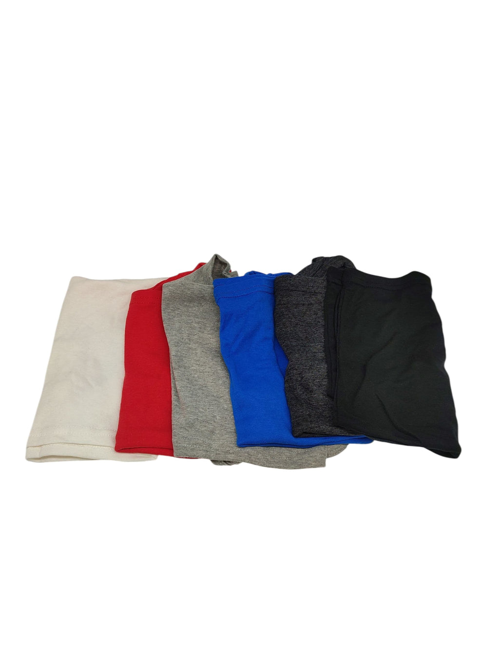 FEPITO Damen Crop Tops Baumwolle Sport T-Shirts 6 Stück S/M