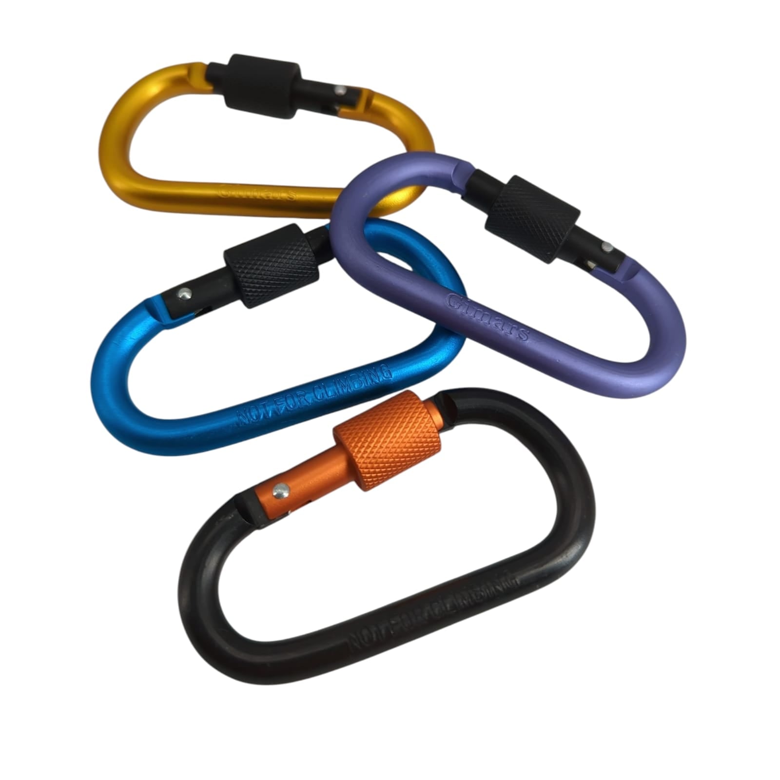 Gimars Karabiner Schraubverschluss 10 Stück Aluminium