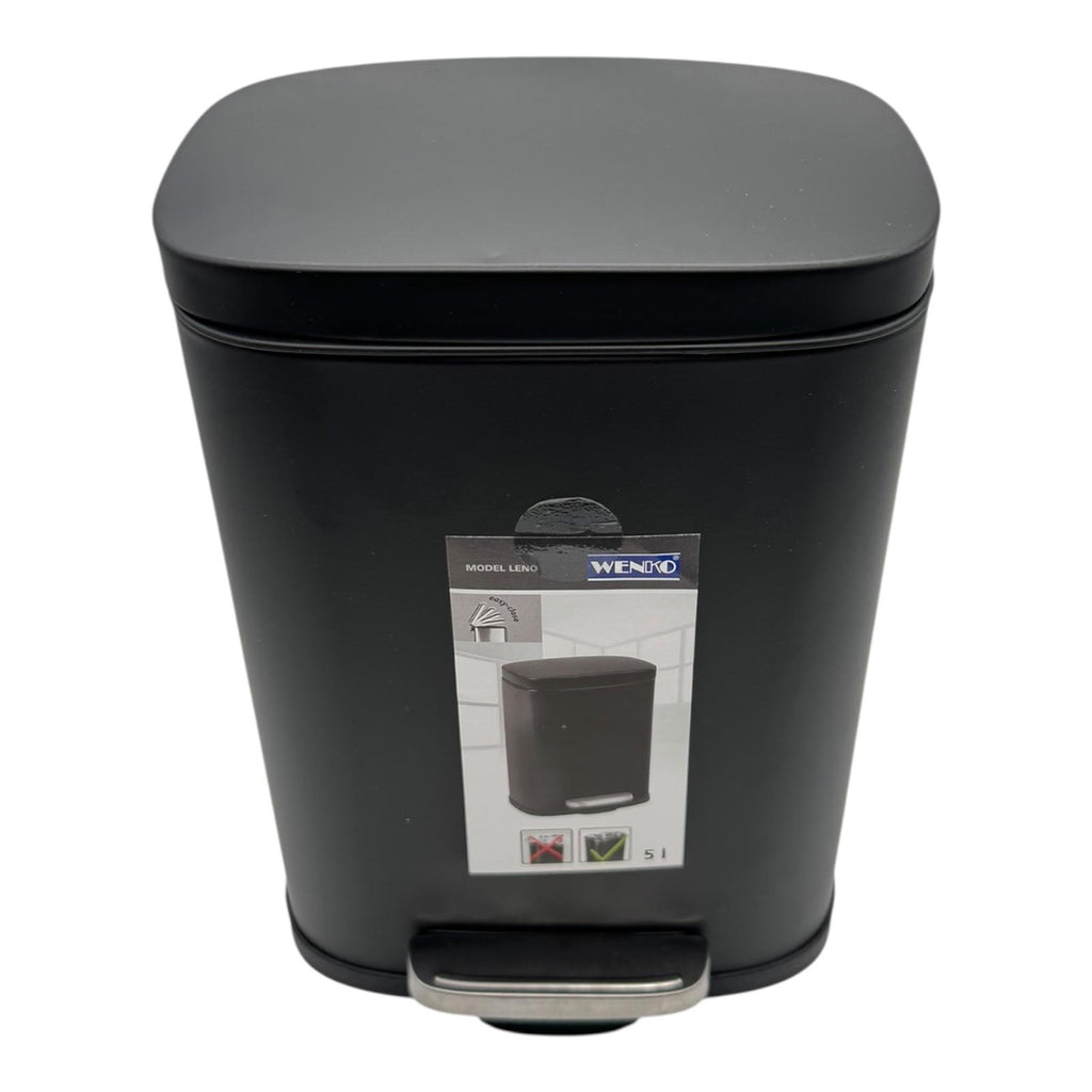 WENKO Leno Kosmetikbehälter 5 Liter Schwarz