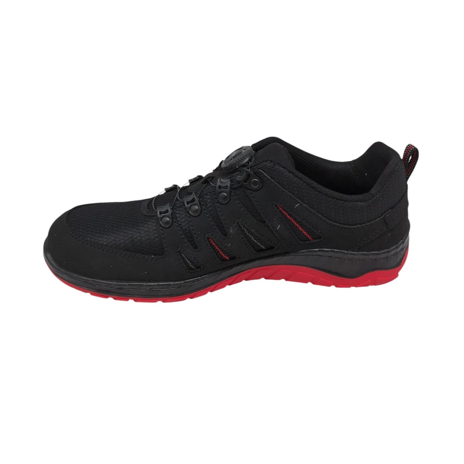 Sicherheitsschuhe ELTEN MADDOX BOA schwarz-rot Low ESD S3, Herren, Größe 45