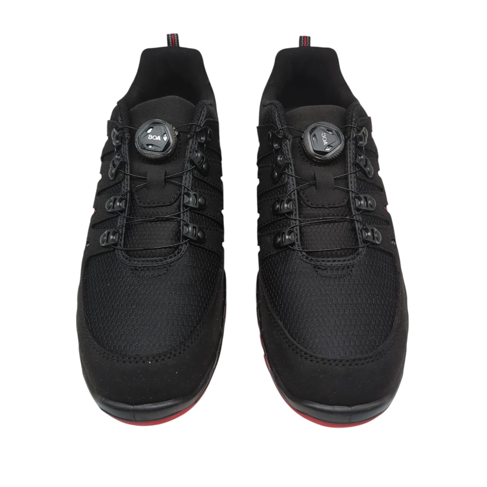 Sicherheitsschuhe ELTEN MADDOX BOA schwarz-rot Low ESD S3, Herren, Größe 45