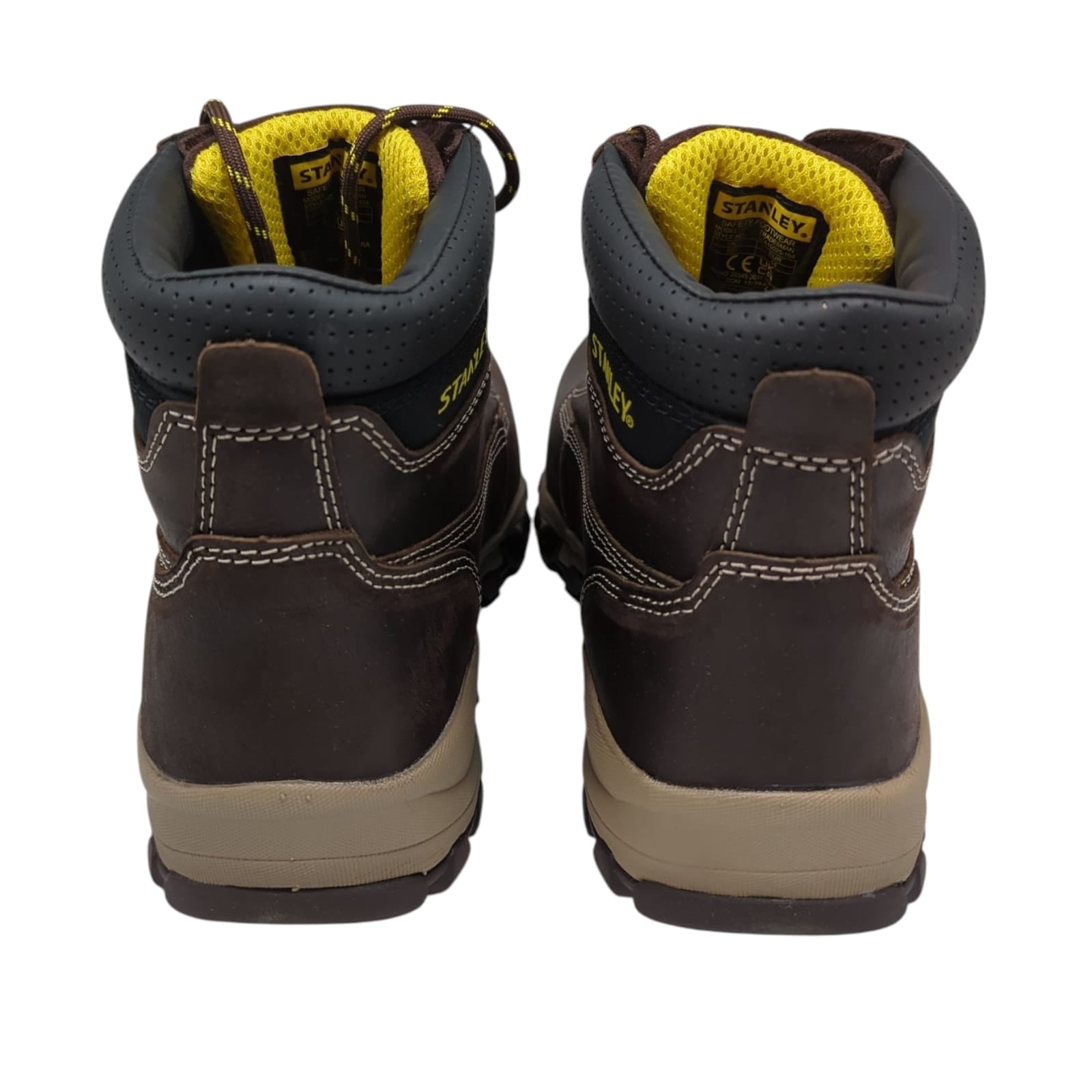 Stanley Sicherheitsstiefel Arbeitsschuhe Unisex Gr. 45 Braun