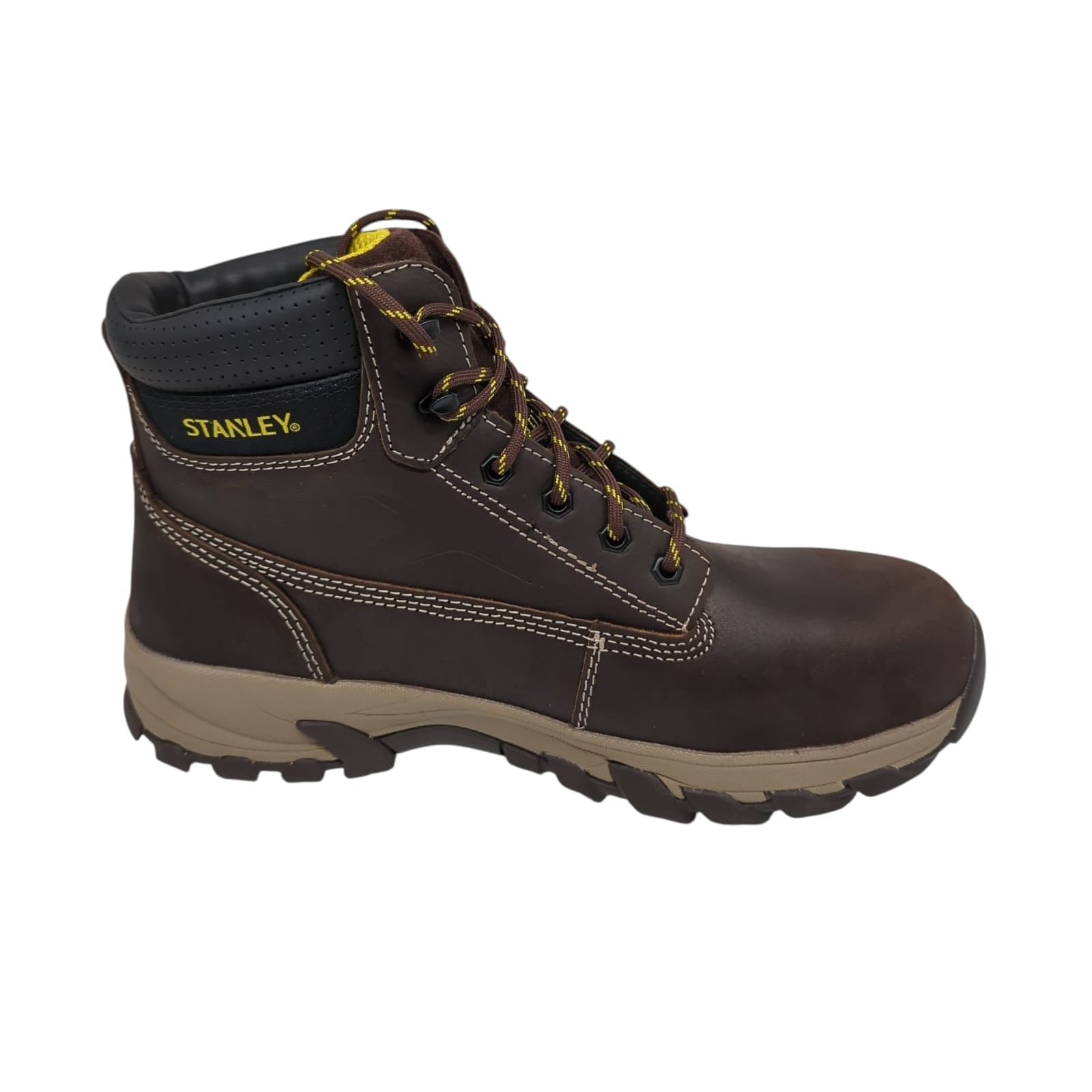 Stanley Sicherheitsstiefel Arbeitsschuhe Unisex Gr. 45 Braun