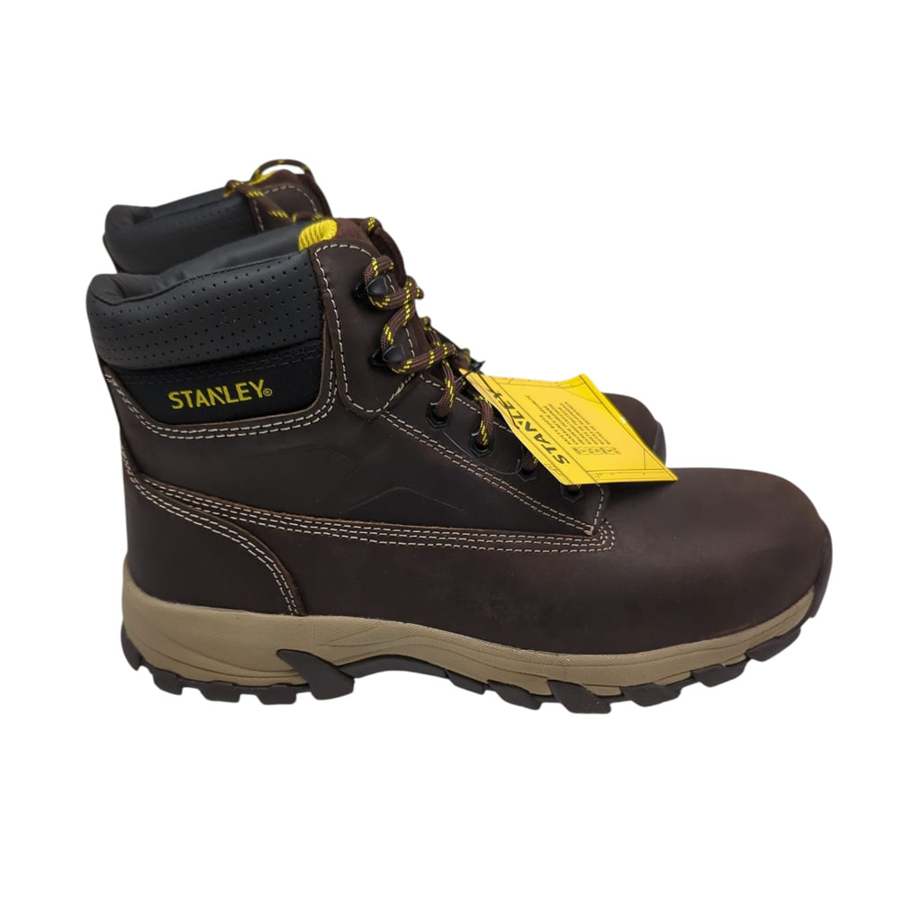 Stanley Sicherheitsstiefel Arbeitsschuhe Unisex Gr. 45 Braun