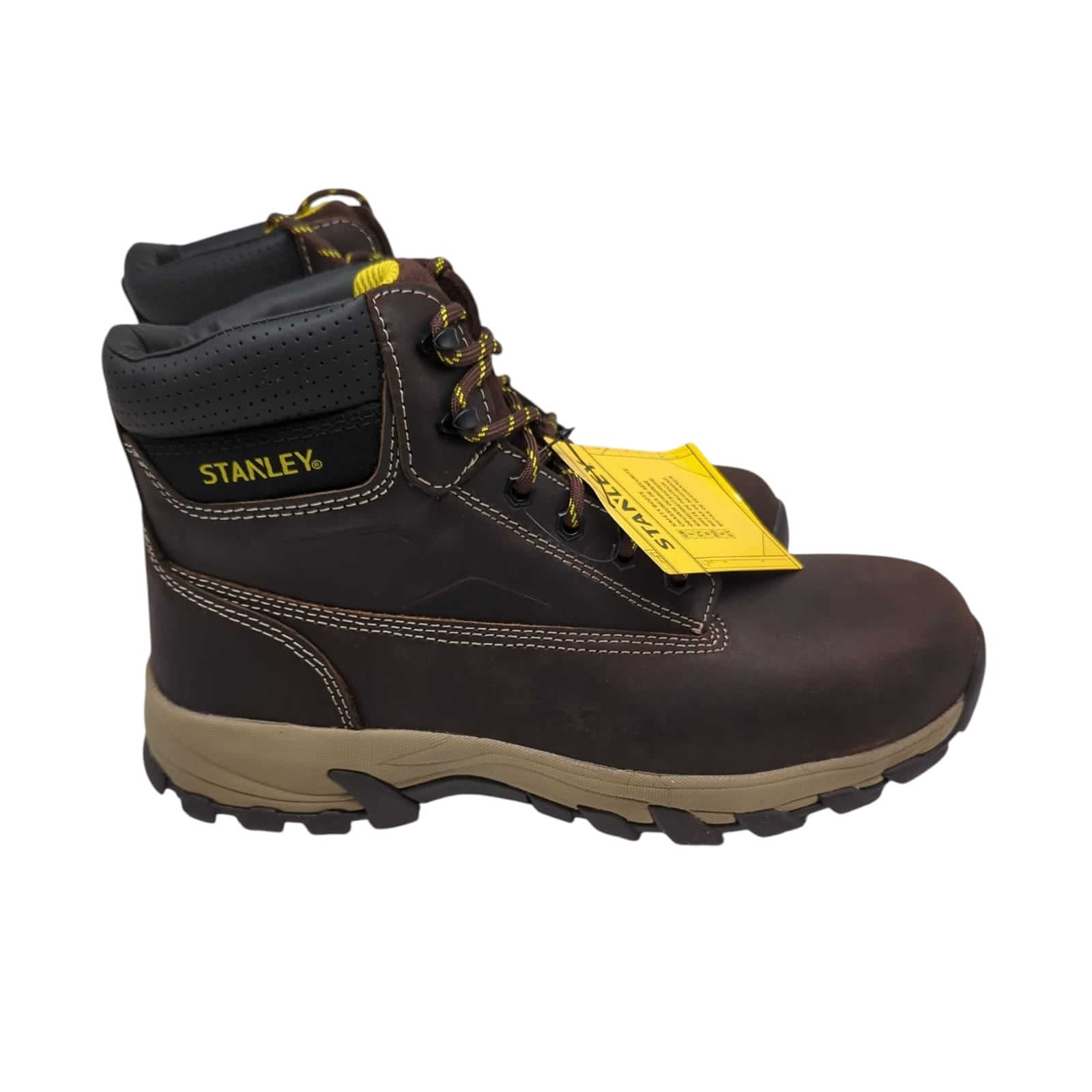 Stanley Sicherheitsstiefel Arbeitsschuhe Unisex Gr. 45 Braun