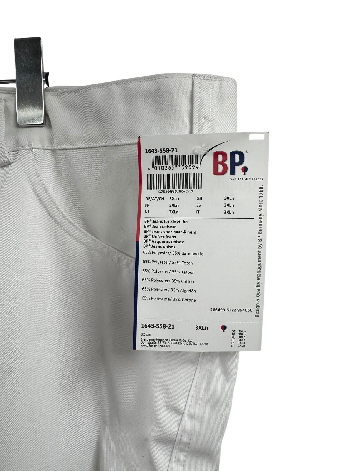BP 1643-558-21 Unisex Hose Jeansstil Arbeitshose Gr. 3XL Weiß