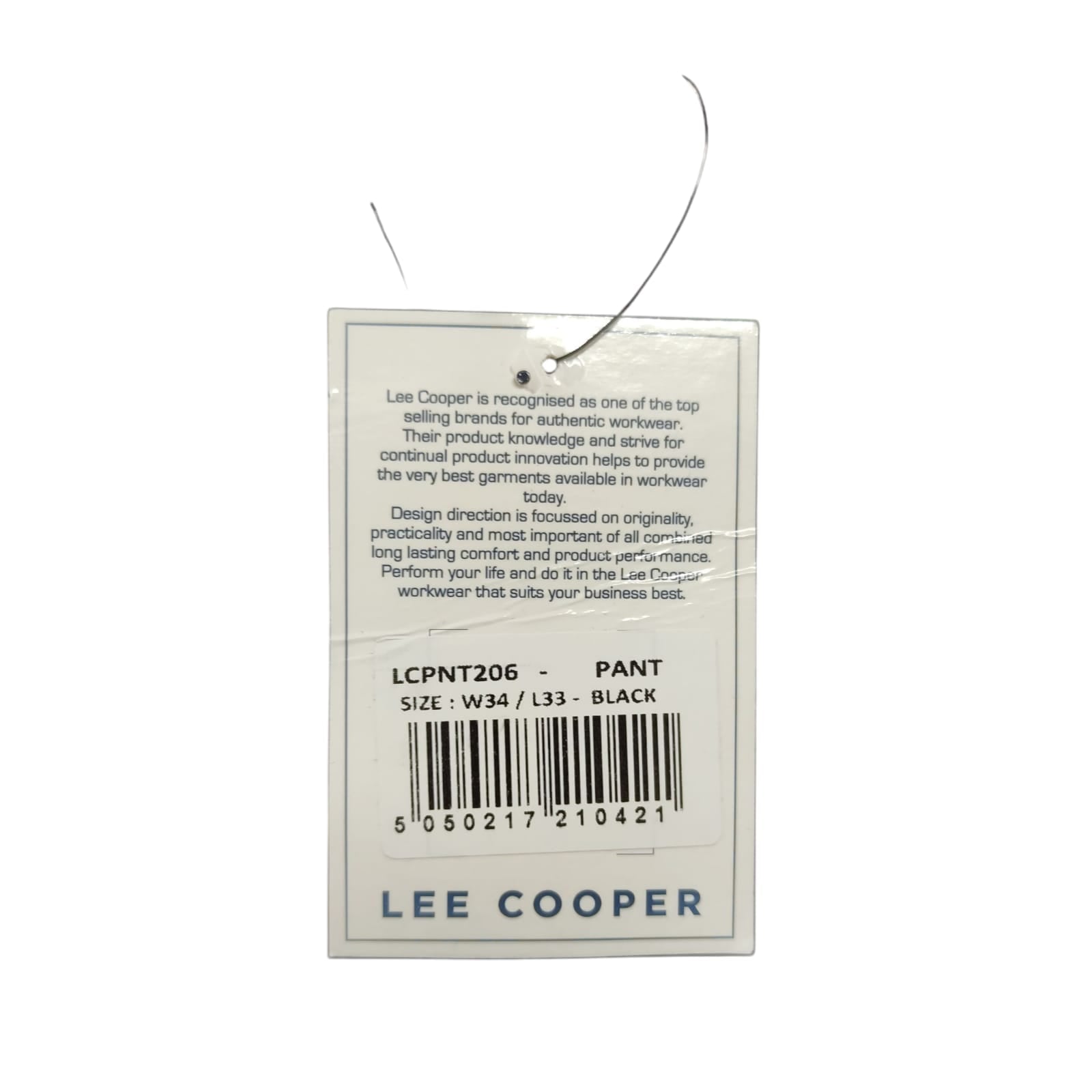 Lee Cooper LCPNT206 Arbeitshose 34W/33L Schwarz