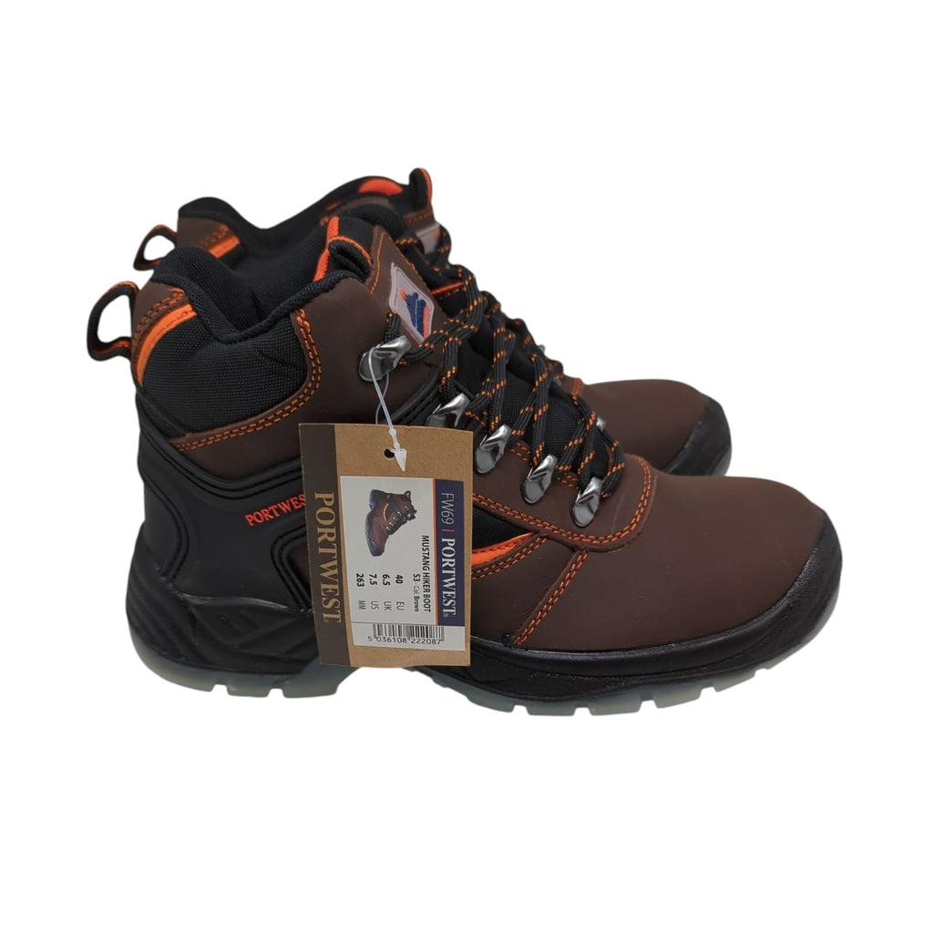 Portwest Steelite Mustang S3 Sicherheitsstiefel Gr. 40 Braun