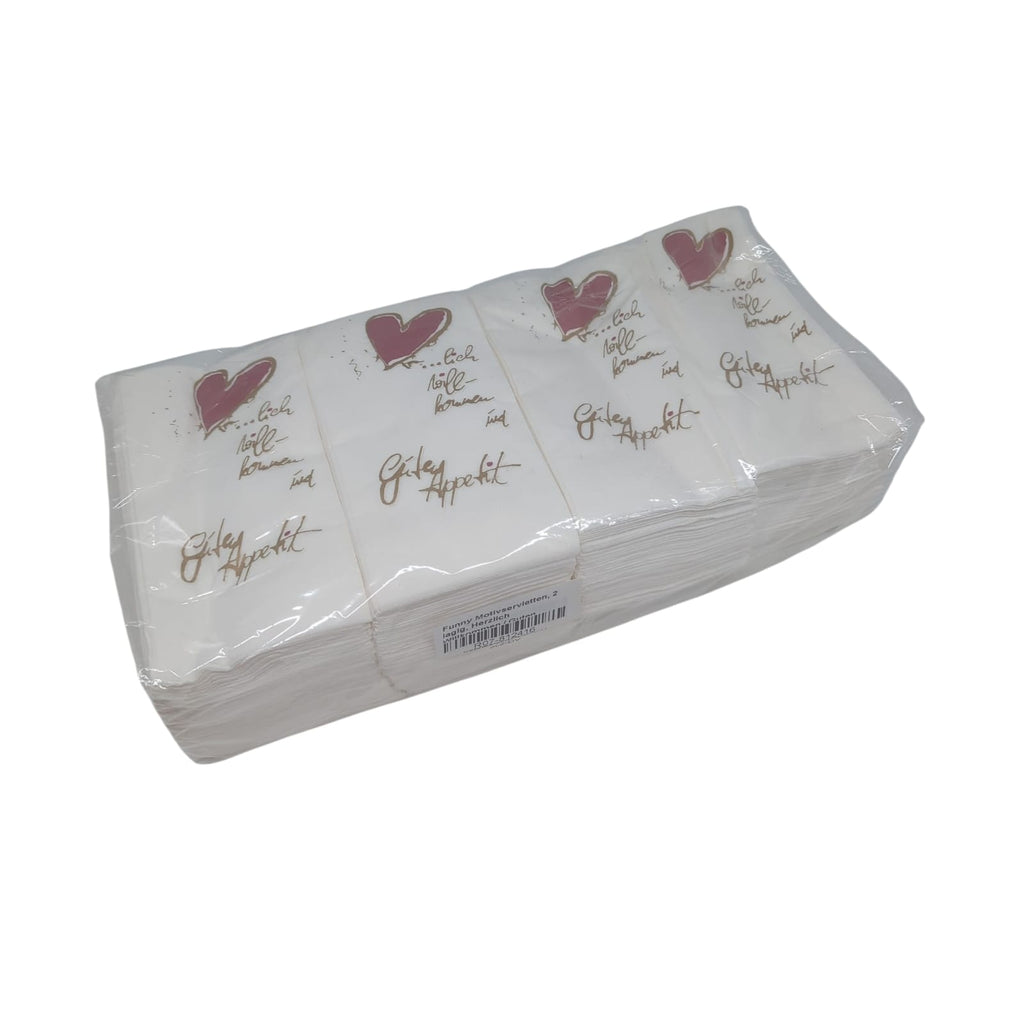 -cheap-Funny Motif Napkins 2-ply Welcome Bon Appetit 33x33 cm
