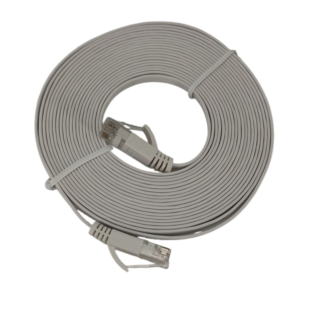 -cheap-Nixsto Ethernet Cable 5m, Cat 6 LAN Cable 5 Meter High Speed, Network Cable, Flat with RJ45 Connector for Router Modem, Upwards Compatible with Patch Cables