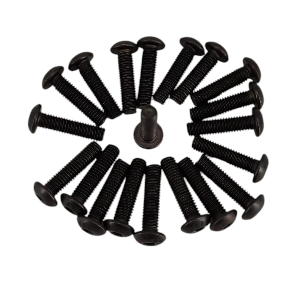 20 Schrauben mit Knopfkopf und Sechskantaufnahme aus rostfreiem Stahl M5 x 20 mm