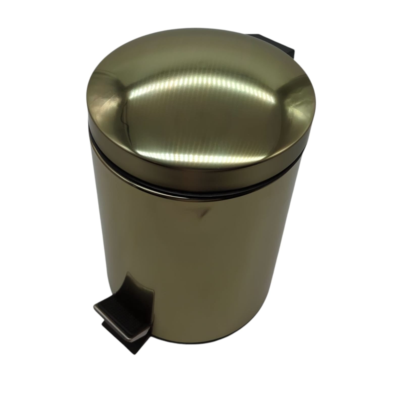 mDesign 5 Liter Metal and Plastic Pedal Bin