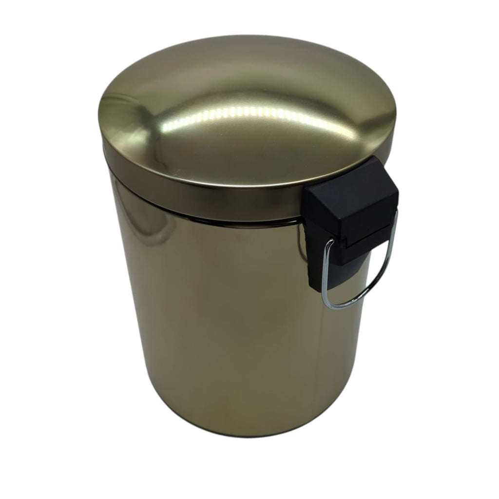 mDesign 5 Liter Metal and Plastic Pedal Bin