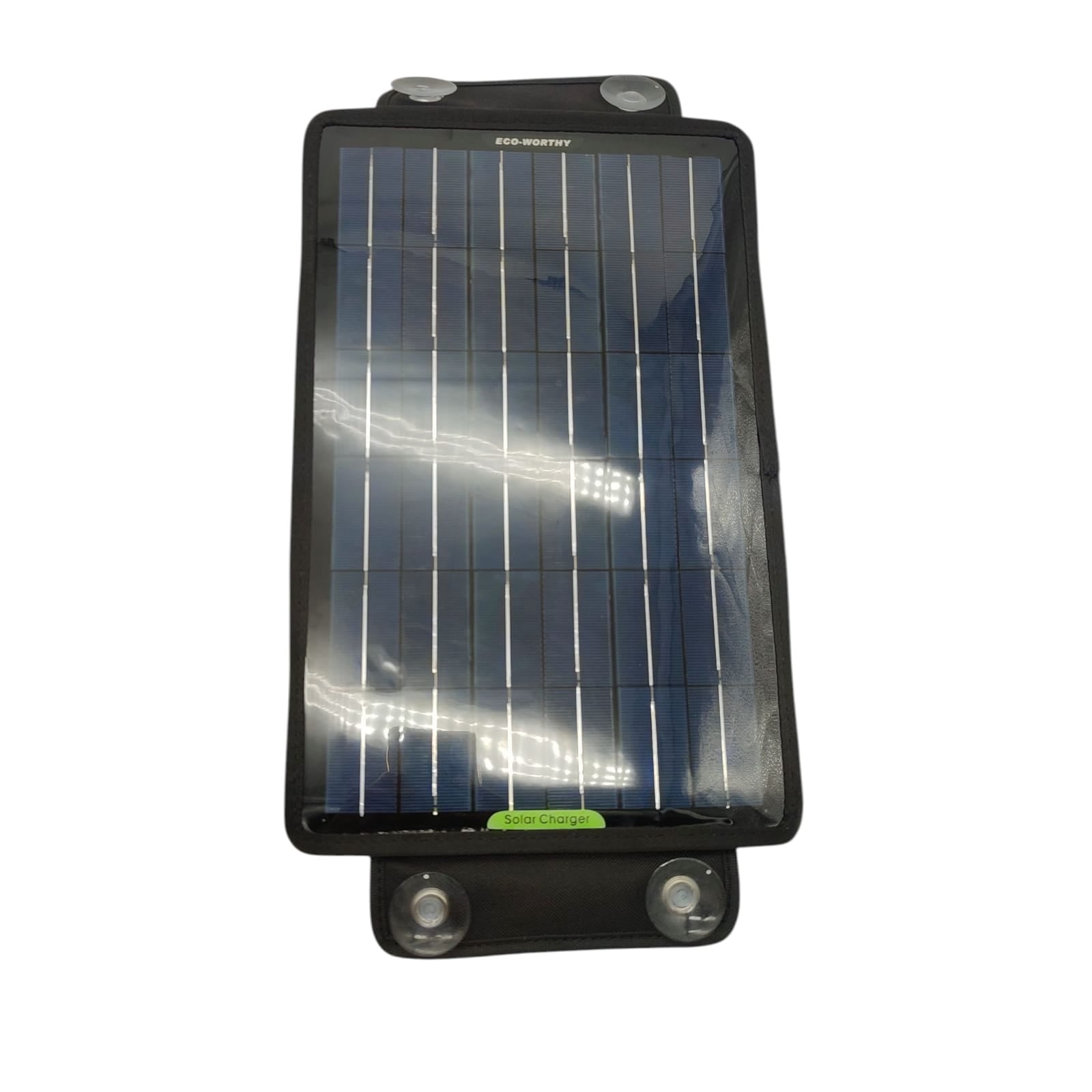 ECO-WORTHY 18V 10W tragbares Solar-Ladegerät für den Start von Fahrzeugen