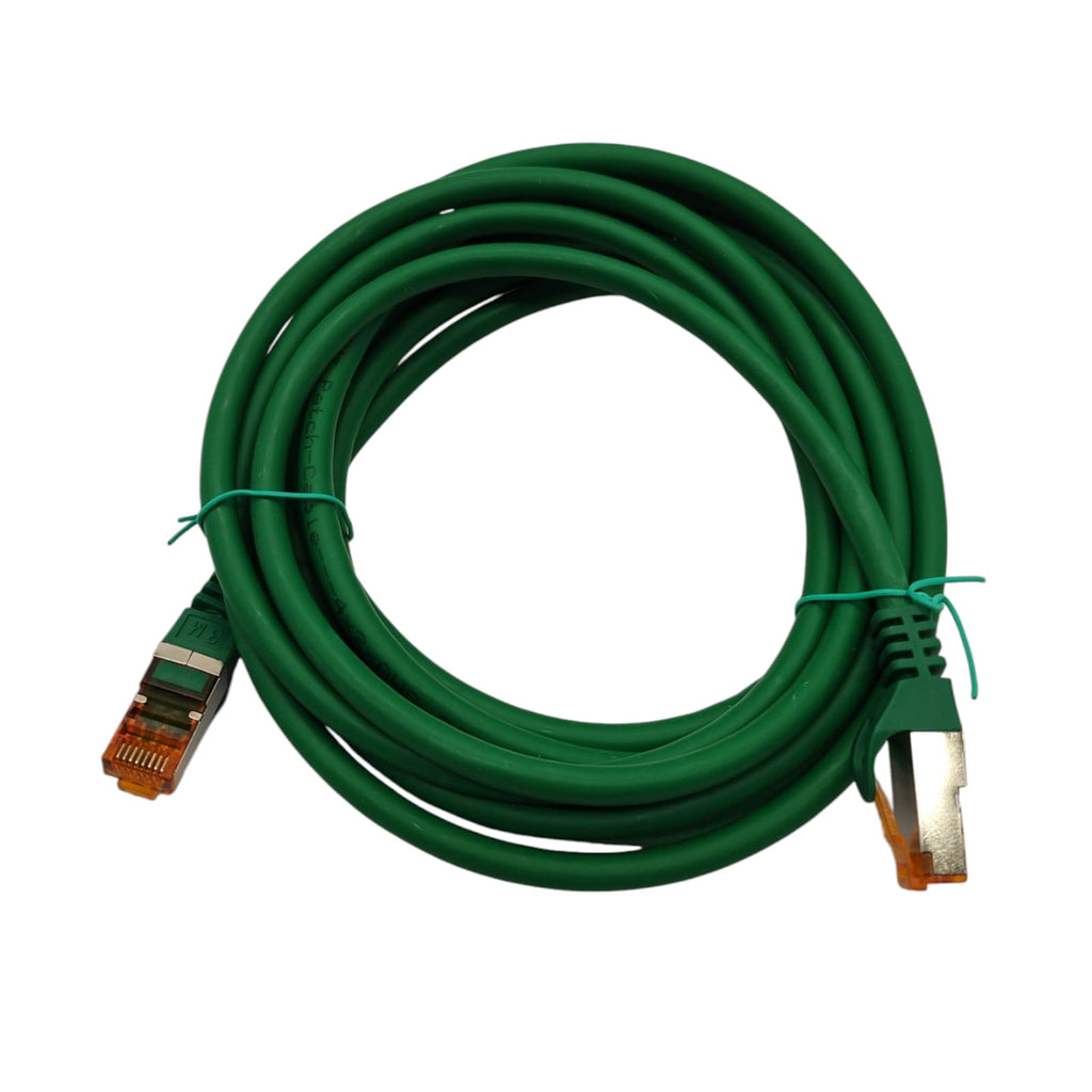 1aTTack.de Cat.7 Netzwerkkabel 3m LAN Kabel Gigabit Grün 3 Stück