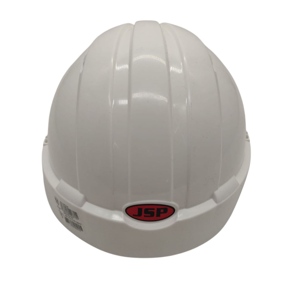 JSP EVO2 Schutzhelm belüftet Standard Schirm OneTouch Ratsche Weiß