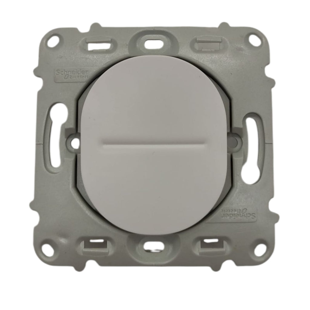 -cheap-Schneider Electric S261206 Ovalis Push Button 10A White without Cover Plate