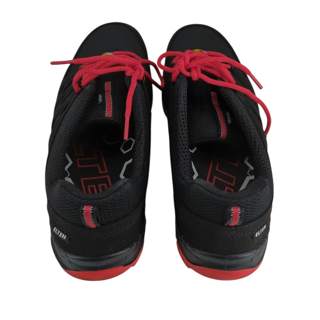ELTEN Unisex Maddox Schwarz-Rot Low ESD S3 Arbeitsschuh, 47 EU