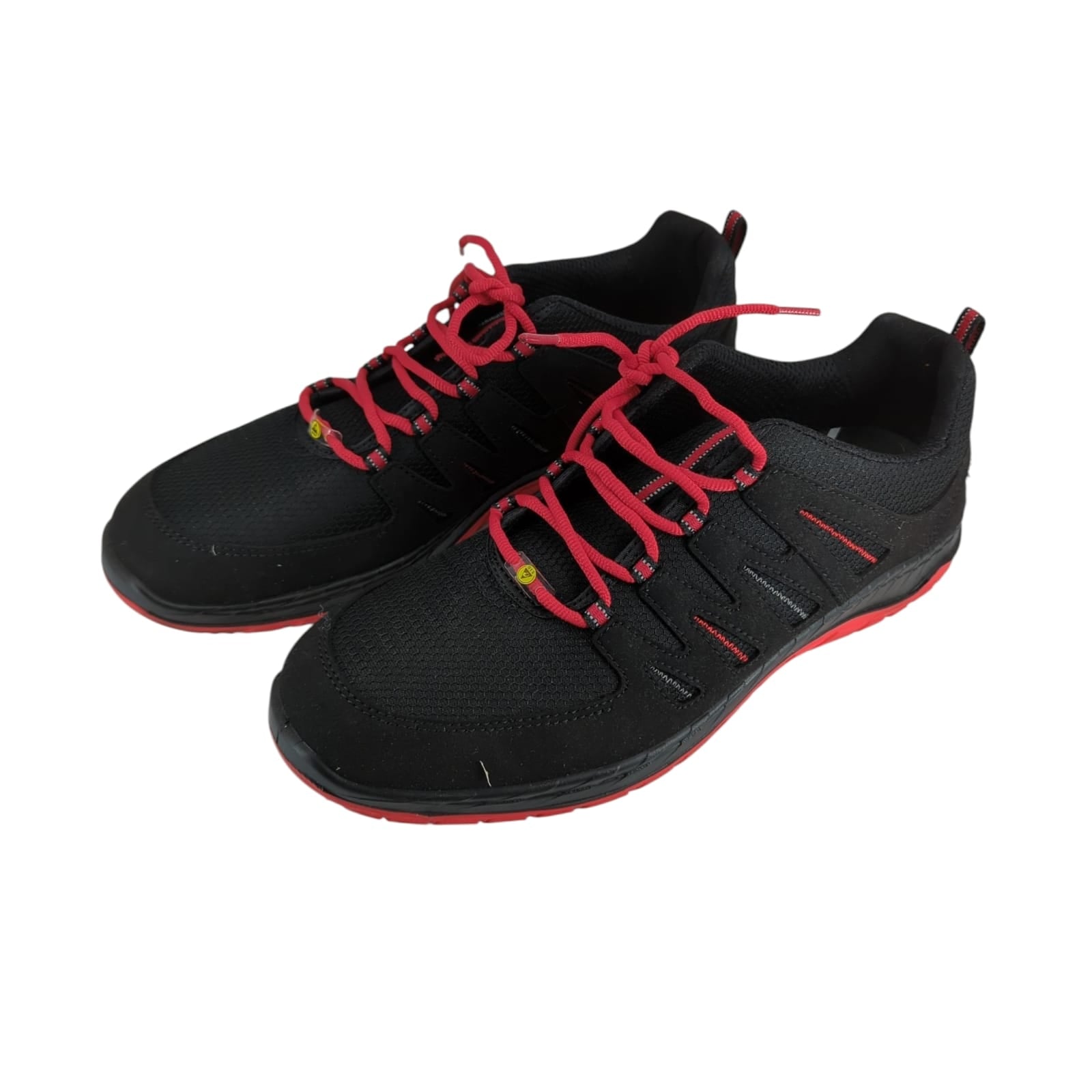 ELTEN Unisex Maddox Schwarz-Rot Low ESD S3 Arbeitsschuh, 47 EU