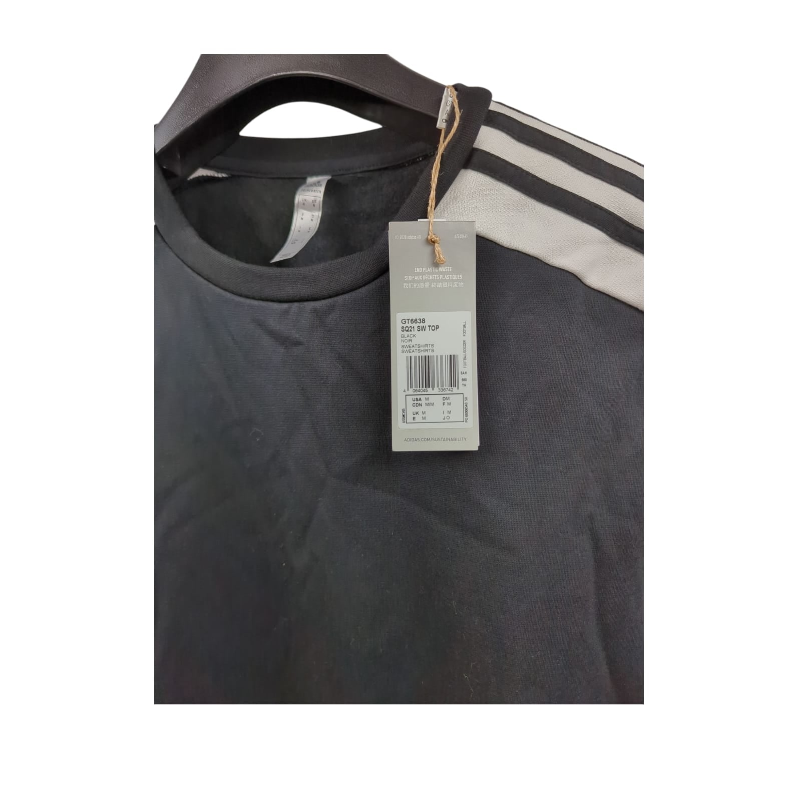 Adidas Damen SQ21 SW Jacke Schwarz Größe M