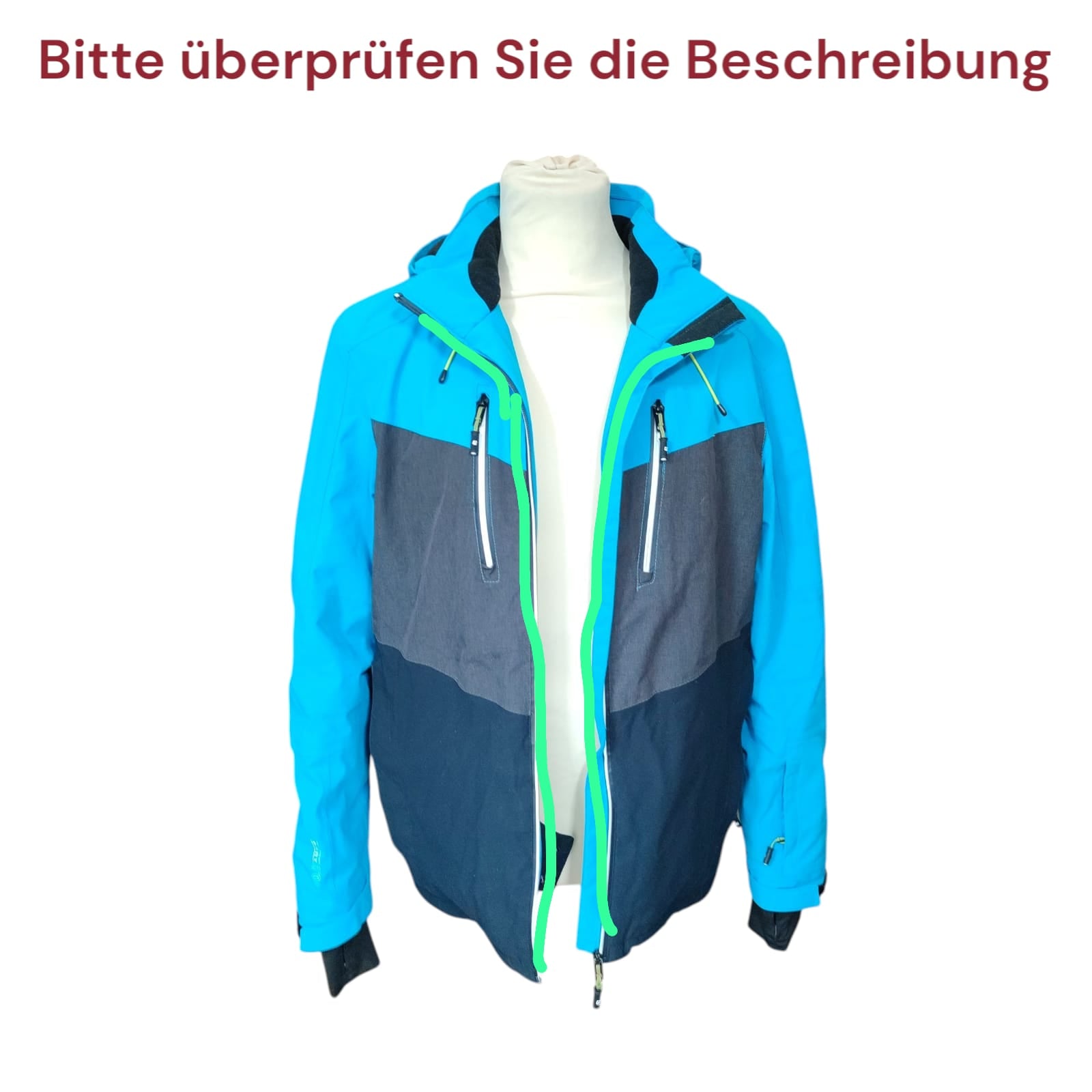 Killtec KSW 45 MN Skijacke Herren Funktionsjacke Gr. M Schwarz-Blau