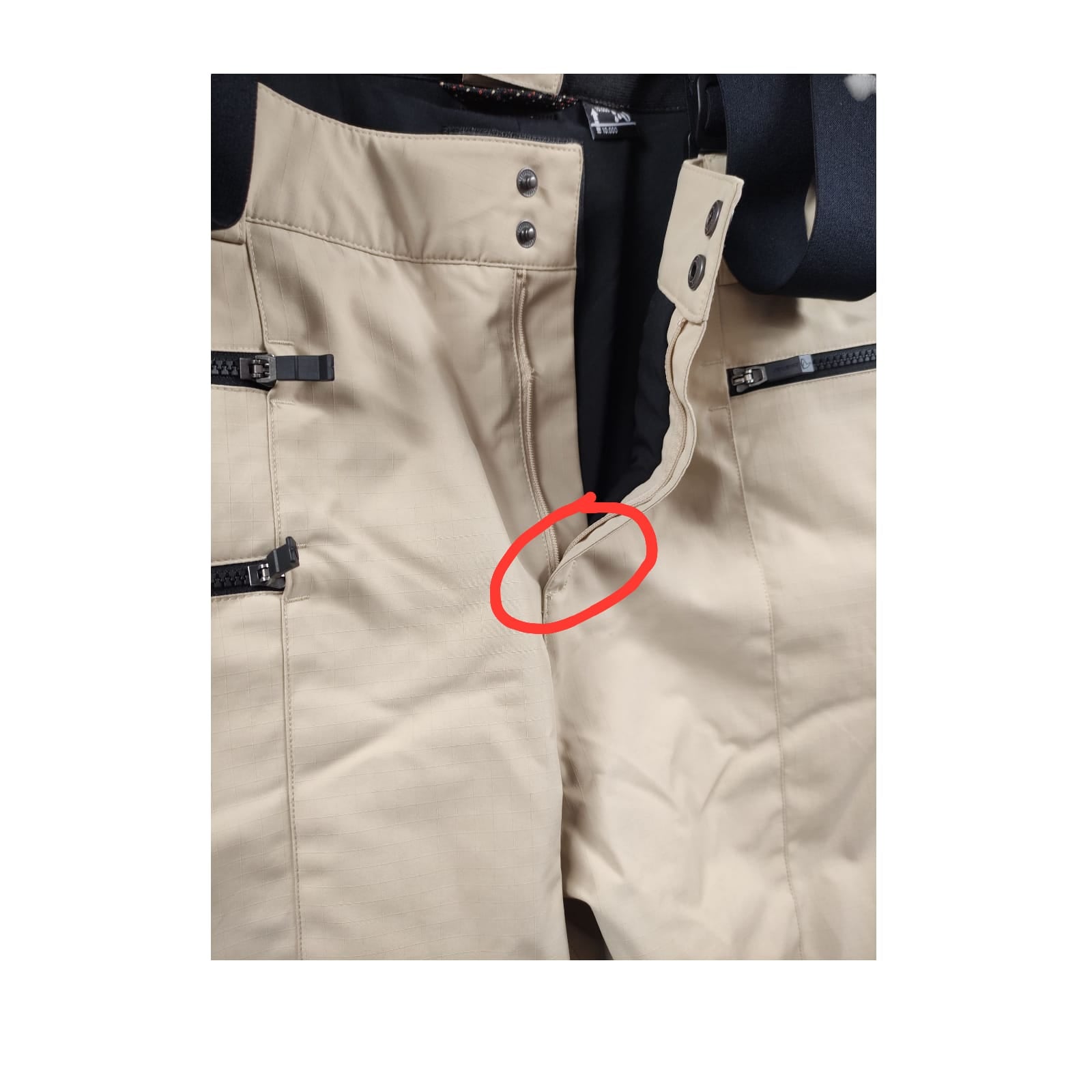 Ziener TRONADOR Men's Waterproof PFC-free Snowboard Pants White Size 58