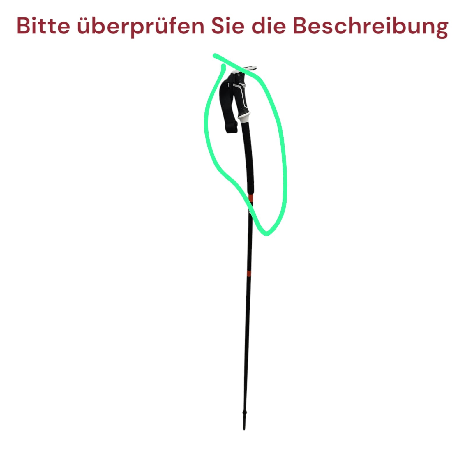 K2 Scepter Ski Pole Unisex 130 cm Black