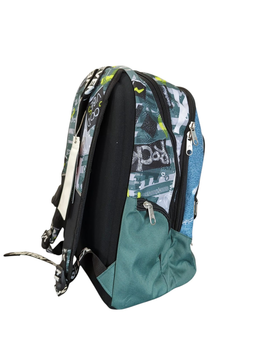 SEVEN Advanced Urban Rock Backpack Blue Denim Double Compartment