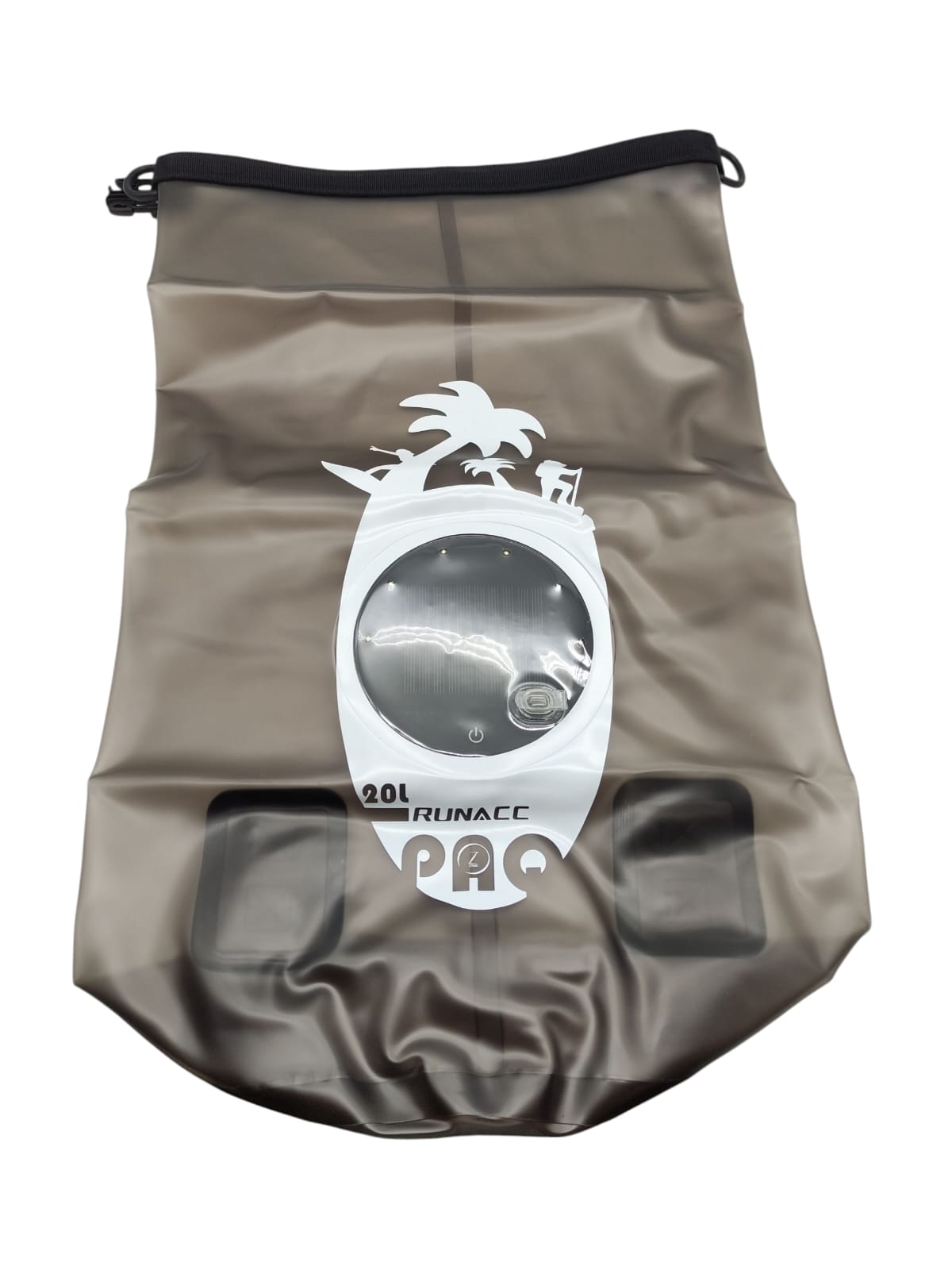 RUNACC Dry Bag wasserdichter Rucksack mit LED-Taschenlampe Solar