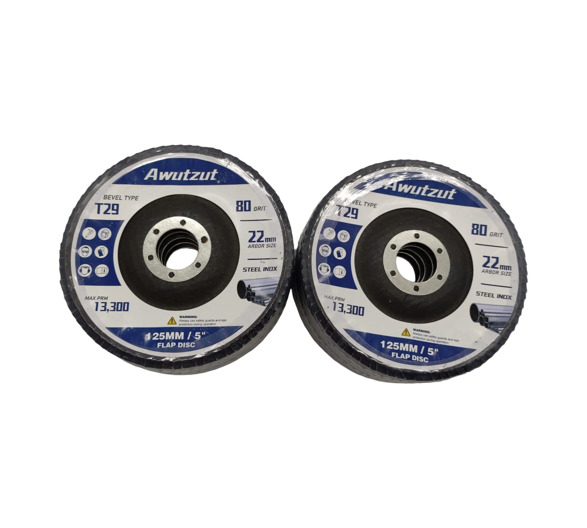 10x Lamellenscheiben 125 mm Körnung K80 Schleifscheiben Winkelschleifer