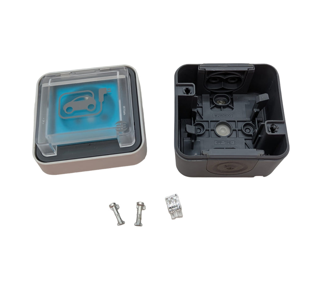 Hager Witty Socket IP55 3 kW 2P+T Surface-Mounted Model XEV080